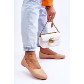 Bailarinas Clásicas Cuero Stacee Beige 2 Bailarinas Clásicas Cuero Stacee Beige 2