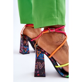 Sandalias de tacón de moda Josette multicolor 5