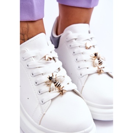 FG2 Zapatos Deportivos De Mujer En Una Plataforma Masiva Blanco Y Negro Chante 7