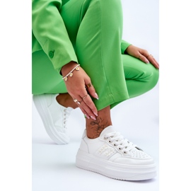 Zapatillas De Deporte Con Plataforma De Mujer De Moda Blanco Claribel 7