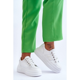 Zapatillas De Deporte Con Plataforma De Mujer De Moda Blanco Claribel 2