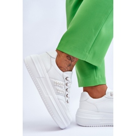 Zapatillas De Deporte Con Plataforma De Mujer De Moda Blanco Claribel 4