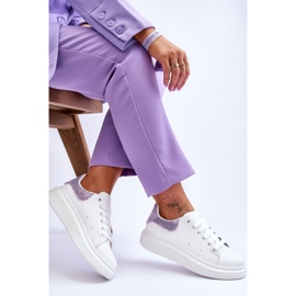 Deportivas Mujer Con Motivo Decorativo Blanco-Morado Delight 5