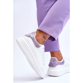 Deportivas Mujer Con Motivo Decorativo Blanco-Morado Delight 4