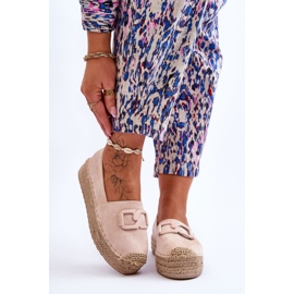 FI1 Alpargatas Mujer Clásicas Plataforma Beige Maurine 1