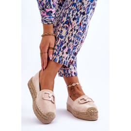 FI1 Alpargatas Mujer Clásicas Plataforma Beige Maurine 2