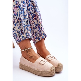 FI1 Alpargatas Mujer Clásicas Plataforma Beige Maurine 6