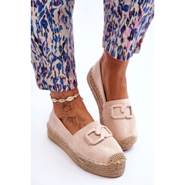 FI1 Alpargatas Mujer Clásicas Plataforma Beige Maurine 4