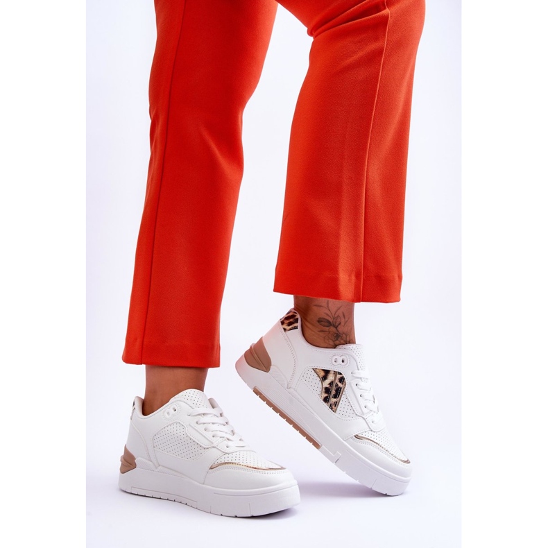 Deportivas Mujer Piel Leopardo Blanco Nancey 2 Deportivas Mujer Piel Leopardo Blanco Nancey 2