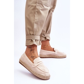 FI1 Alpargatas Mujer Ante Beige Claro Keyla 5