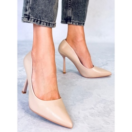 PA1 Tacones clásicos de mujer Morita Beige 5