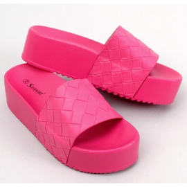 PA1 Sandalias de suela alta de Morlet Fucsia rosa 2