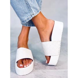 PA1 Sandalias de suela alta de Morlet White blanco 2