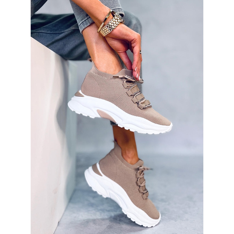 Calcetines Vesco caqui calcetines beige 2