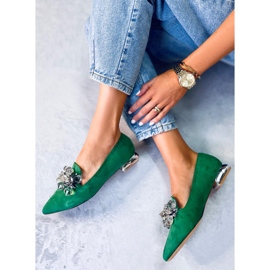 PA1 Mocasines Lords con piedras Verde Falconi 4
