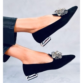 PA1 Mocasines Lords con piedras Falconi Black negro 4