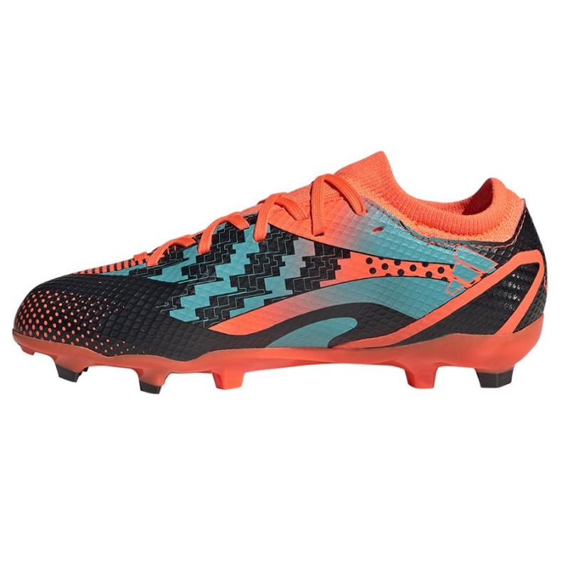 Adidas X Speedportal Messi.3 Fg Jr GZ5145 zapatos de fútbol naranja naranjas y rojos 1