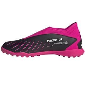 Adidas Predator Accuracy.3 Ll Tf Jr GW7092 zapatos de fútbol rosa negro 1