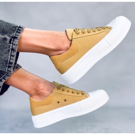 Zapatillas Takao Ginger con suela gruesa amarillo 5