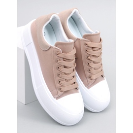PA1 zapatillas Takao Kaki con suela gruesa beige 4