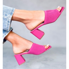 Seastar Sandalias tacón Greet Fucsia rosado 4