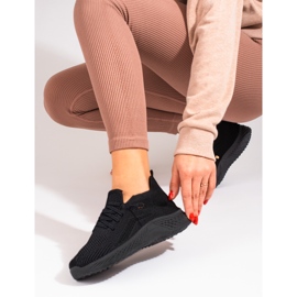 Deportivas mujer textil Shelovet negro 2