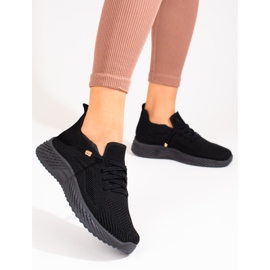 Deportivas mujer textil Shelovet negro 1