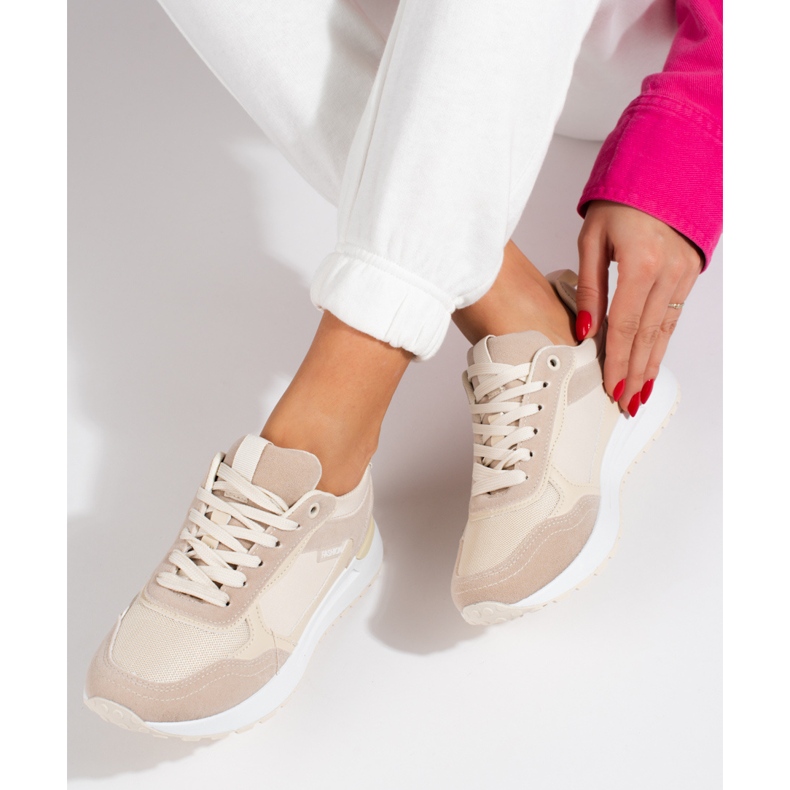 Deportivas mujer Shelovet beige 1