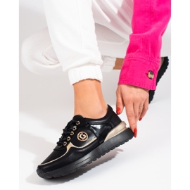 Shelovet seakers mujer piel negro 2