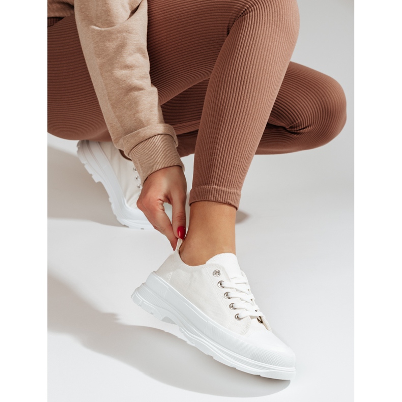 PA1 Deportivas mujer plataforma Shelovet blanco 1