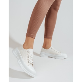 PA1 Deportivas mujer plataforma Shelovet blanco 2