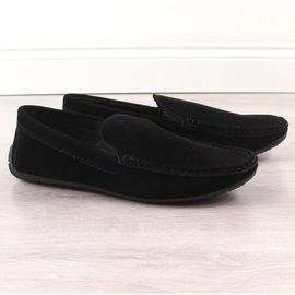 News Mocasín slip-on hombre Novedad 4873 ante negro calado 2