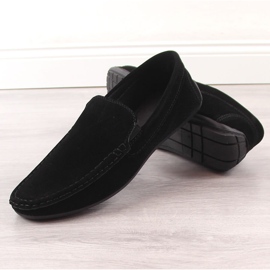 News Mocasín slip-on hombre Novedad 4873 ante negro calado 4
