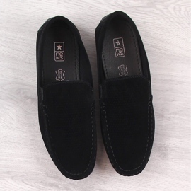 News Mocasín slip-on hombre Novedad 4873 ante negro calado 3