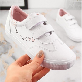 Deportivas niña con velcro blanco Potocki PY16026 2