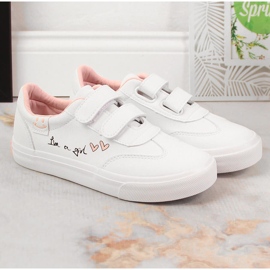 Deportivas niña con velcro blanco Potocki PY16026 3