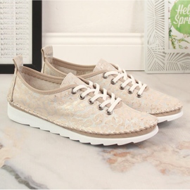 Deportivas mujer piel ligera beige Artiker 52C0691 6