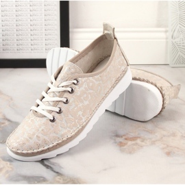Deportivas mujer piel ligera beige Artiker 52C0691 8