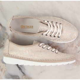 Deportivas mujer piel ligera beige Artiker 52C0691 7