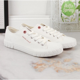 Cross Jeans LL2R4052C zapatillas bajas blancas con cordones blanco 5