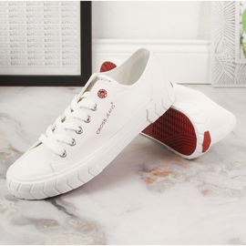 Cross Jeans LL2R4052C zapatillas bajas blancas con cordones blanco 7