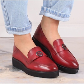 Zapatos mujer rojos con plataforma Vinceza 10857 7