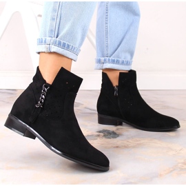Botines mujer calados ante negro Vinceza 10885 5