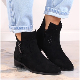 Botines mujer calados ante negro Vinceza 10885 6