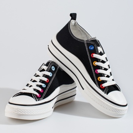 Deportivas mujer plataforma Shelovet negro 3