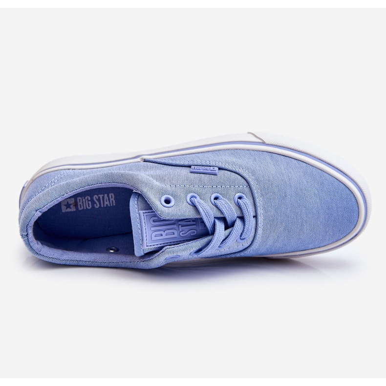 Zapatillas Big Star Tela Plataforma LL274145 Azul 1