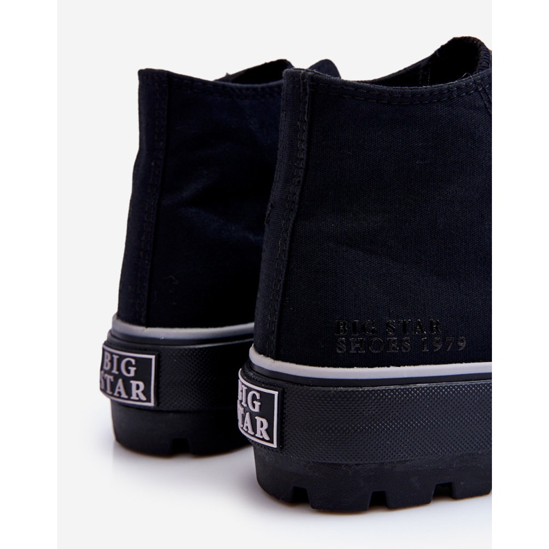 Deportivas Alta Textil Plataforma Big Star LL274155 Negro 1