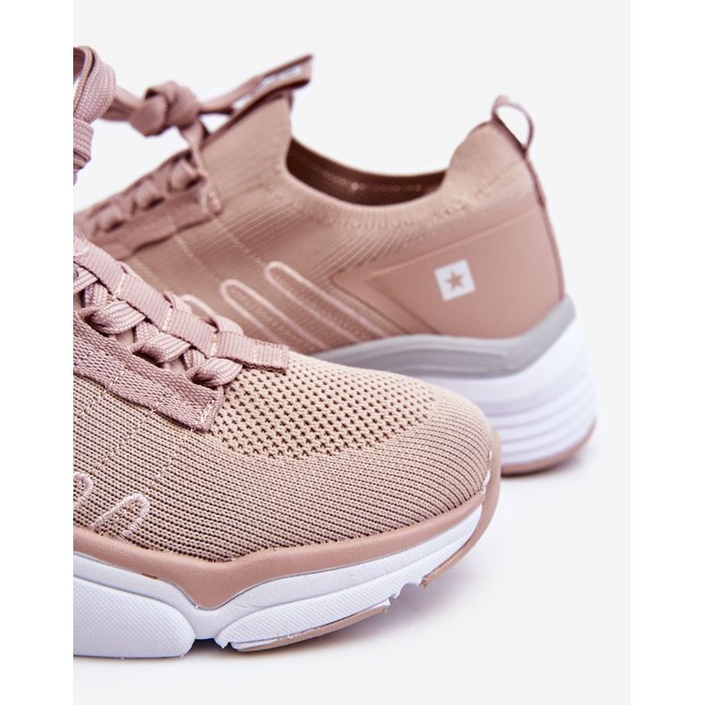 Zapatos deportivos sin cordones para mujer Sistema de espuma viscoelástica Big Star LL274A141 Nude rosado 2