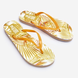 Chanclas de moda para mujer Big Star LL274819 Amarillo 5