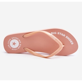 Chanclas Cómodas Big Star LL274802 Nude rosado 8